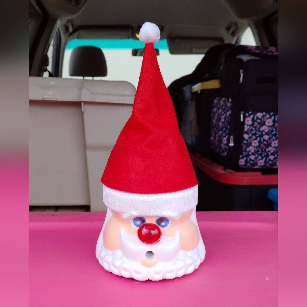 Retro Santa Claus Talking Candy Holder